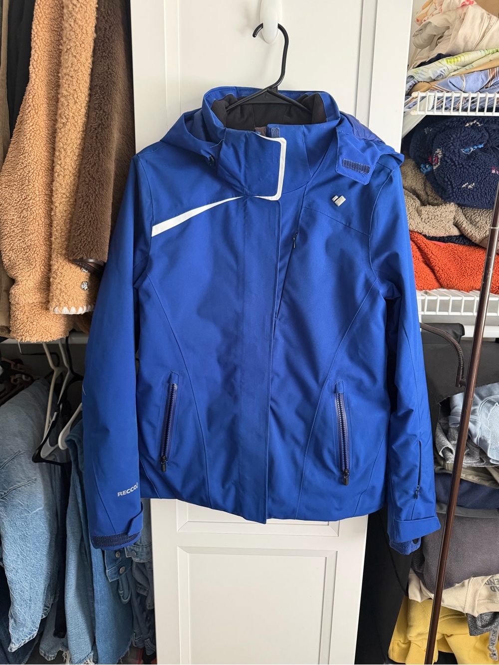 Obermeyer SZ 10 Womens Ski Jacket/Coat Insulated Recco Blue